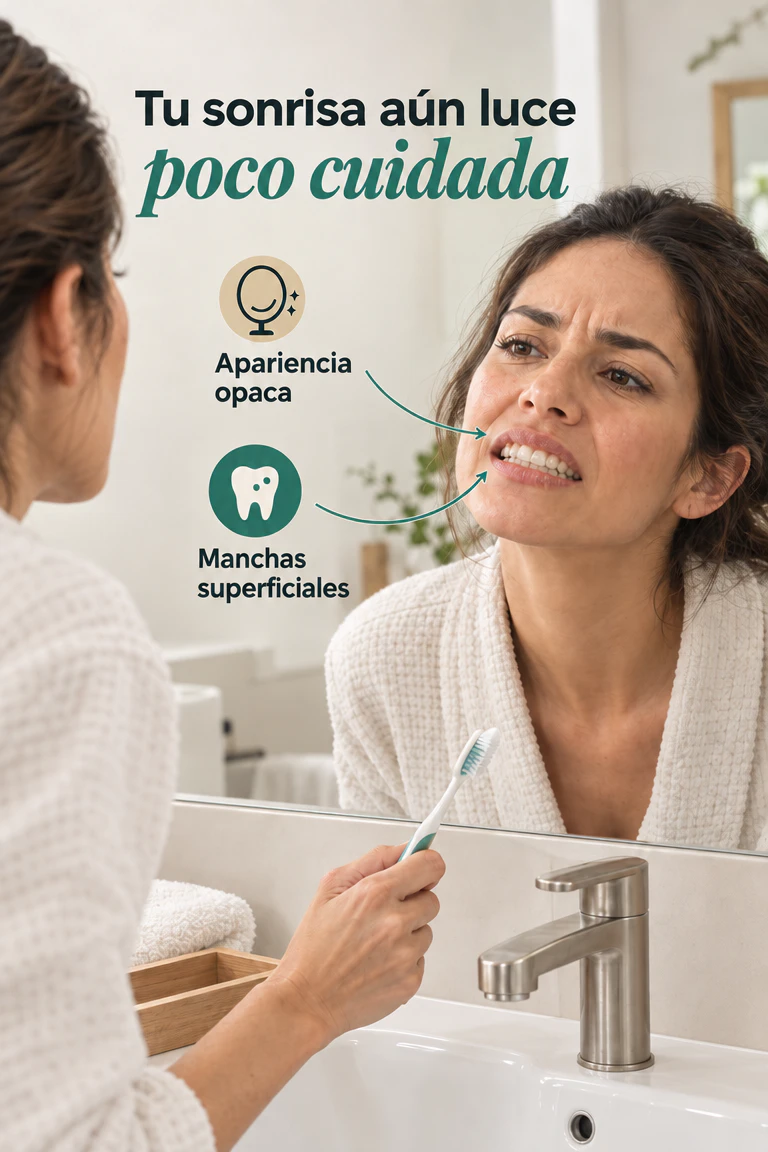 Pasta dental con nano-hidroxiapatita — Cuida el esmalte y mejora la apariencia de tu sonrisa a diario · Contexto del problema
