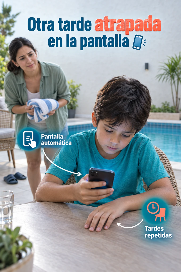 Tiburón RC acuático de cola articulada — Cambia la pantalla por una aventura que controla en el agua · Contexto del problema