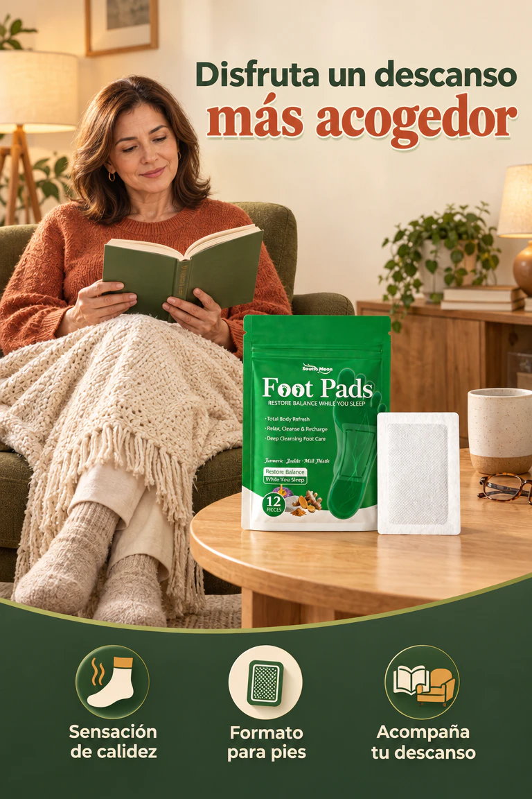 Parche Herbal Autocalentable para Pies — Da calidez a tus descansos cuando el ambiente refresca · Beneficios