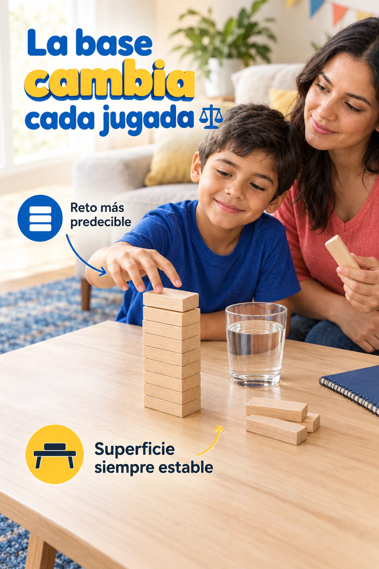Juego de equilibrio Stack Game — Apila, reta y comparte diversión sin pantallas · Demostración y uso