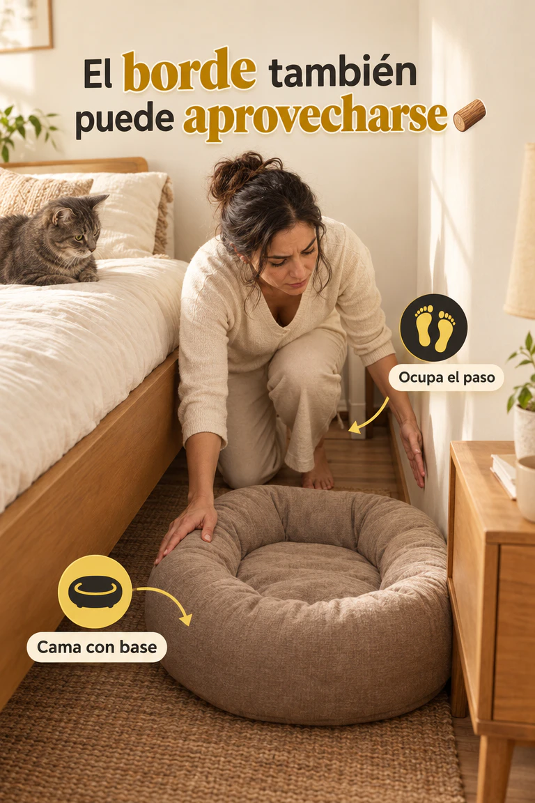 Hamaca Colgante para Gatos de Madera y Tela — Su rincón elevado junto a ti, sin ocupar el piso · Demostración y uso