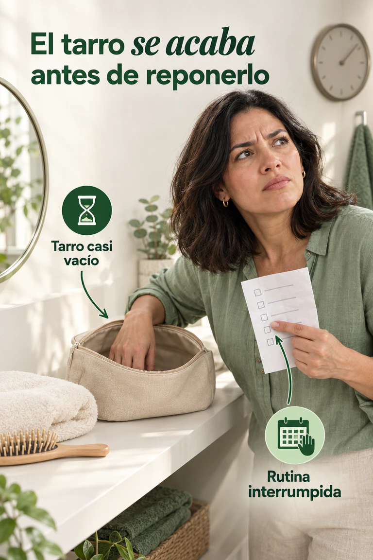 Soothing & Relief Cream con madreselva y menta — Mantén listo tu paso habitual de hidratación corporal · Contexto del problema