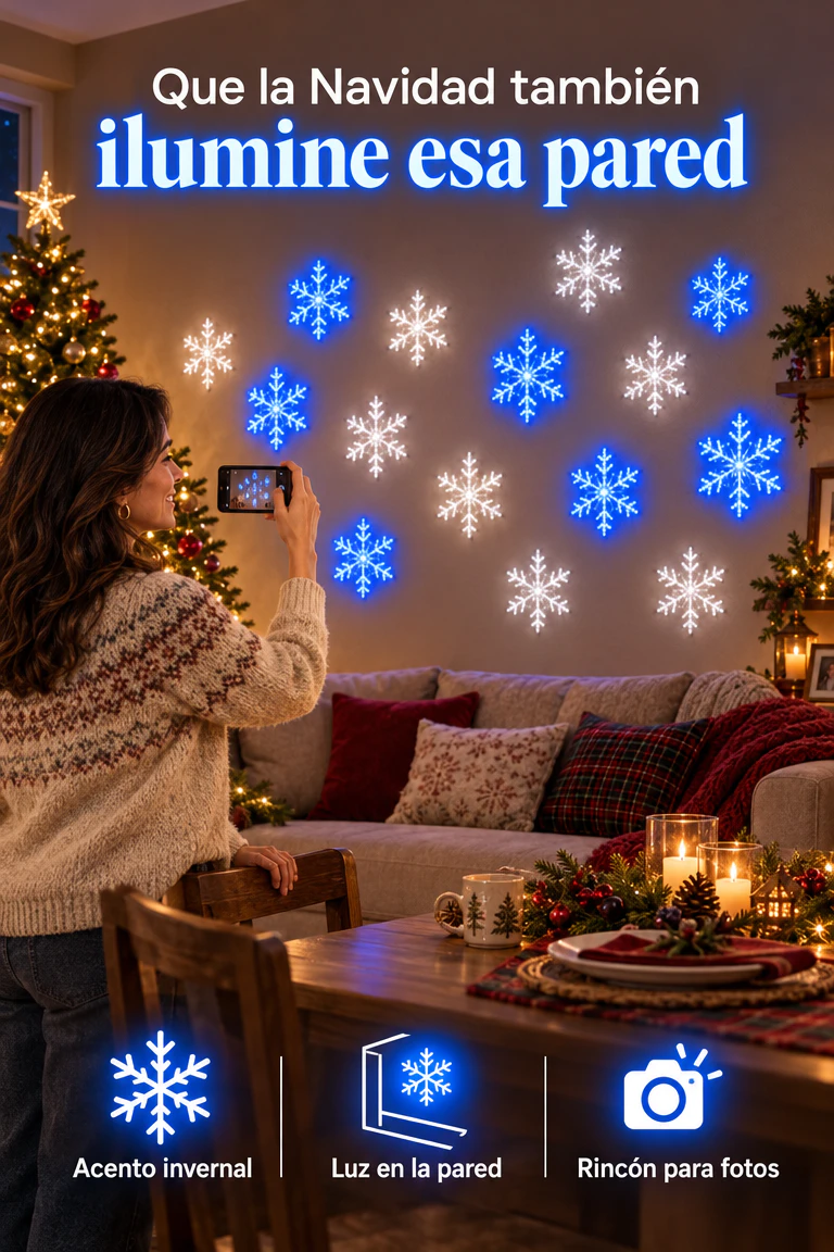 12 Copos navideños con luces — Dale luz navideña a ese rincón que aún luce vacío · Beneficios